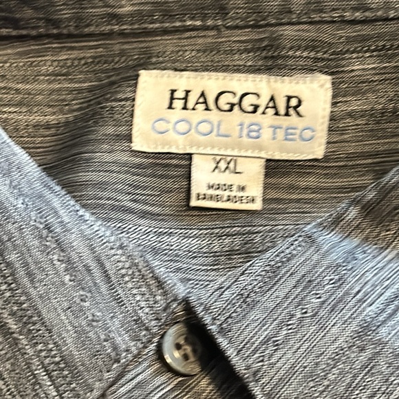 HAGGAR dress Shirt- size XXL - Picture 3 of 6